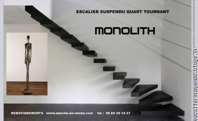 escalier suspendu monolith
